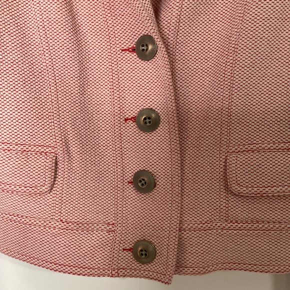 Cabi #5301 Amelia Coral Pink Button Up Bomber Jacket; Size Medium - Picture 4 of 16